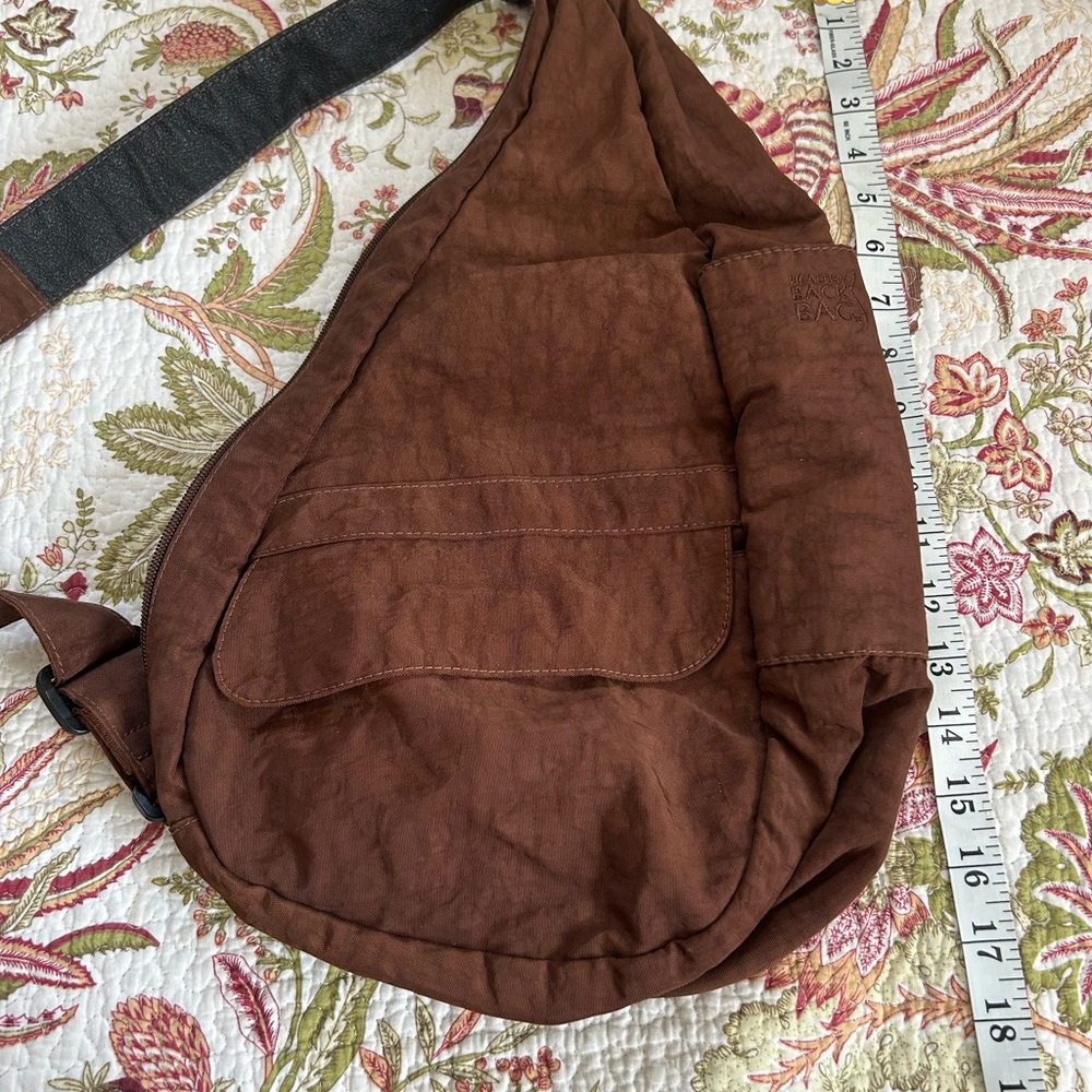 Ameribag Brown Messenger Bag Quilted Sling Style